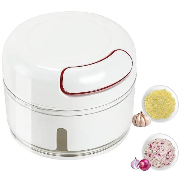 Manual Food Processor Vegetable Chopper, Portable Hand Pull String Garlic Mincer Onion Cutter for Veggies, Ginger, Fruits, Nuts, Herbs, etc., 500ml